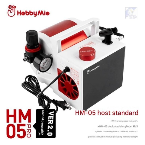 Máy nén khí sơn mô hình mini High Power Desktop Compressor airbrush HM05 Hobby Mio
