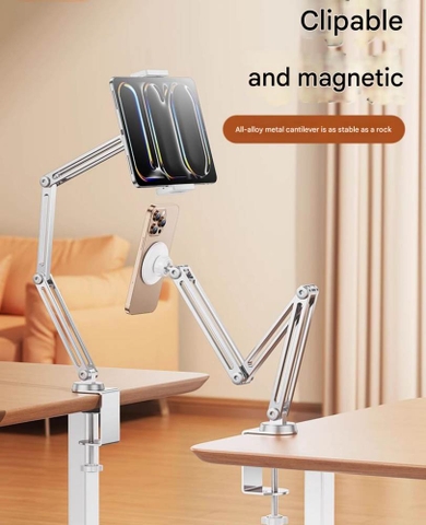 Giá Đỡ Arm nâng Điện Thoại Máy Tính Bảng A50K Cantilevel Aluminum Alloy Bracket 360 Degree Universal stand for phone tablet adjustable