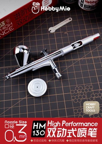 Bút sơn airbrush Hobby Mio HM-130HP High Performance