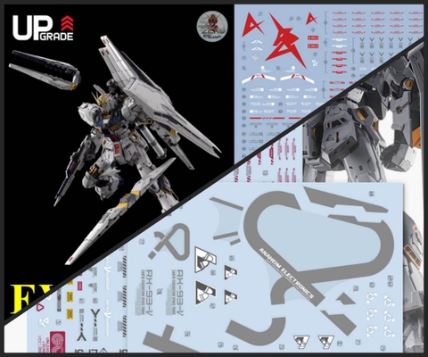 Decal nước PGU UNLEASHED RX93 NU gundam water sticker