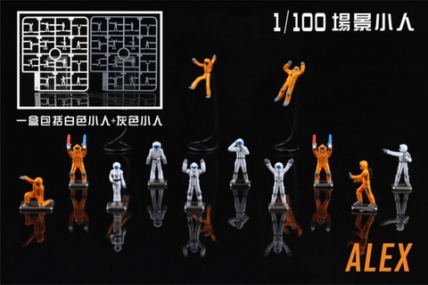 Phụ kiện mô hình ALEX 1/100 MS FIGURE PILOT CÔNG NHÂN KỸ SƯ PHI HÀNH GIA GUNDAM