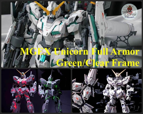 Mô hình lắp ráp 1/100 MGEX Unicorn Full Armor (Green / Clear Frame) - Tiger model