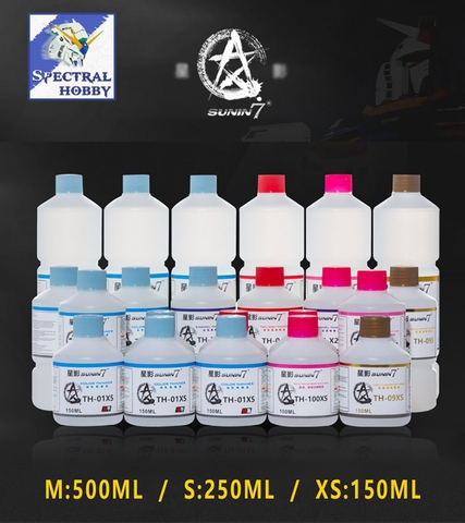 Dung môi pha sơn Sunin Thinner Standard TH01 Metallic TH09 Leveling color lacquer paint