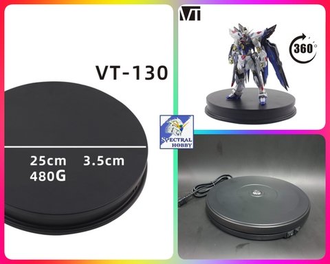 Đế xoay Base xoay Display stand rotating platform VT127 VT130 rotate Turntable chụp sản phẩm mô hình
