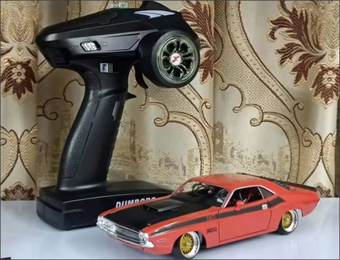 Ô tô điều khiển RC Car Drift 1/28 Remote Control 6CH Carbon Fiber HGV1 RWD Challenger 1970