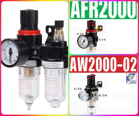 Điều áp lọc nước cho máy sơn mô hình Air Filter Regulator Water Pressure