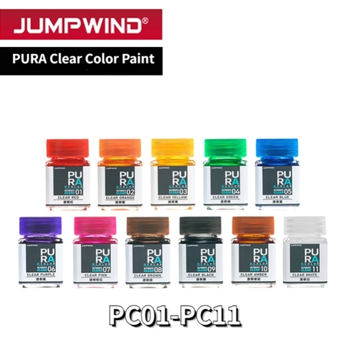 Sơn mô hình Jumpwind PURA Clear Color series PC01-PC11 lacquer paint