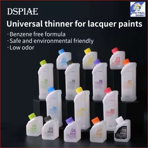 Dung môi thinner DSPIAE PRO pha sơn cao cấp lacquer paint color Cleaner Vệ sinh Remover tẩy sơn