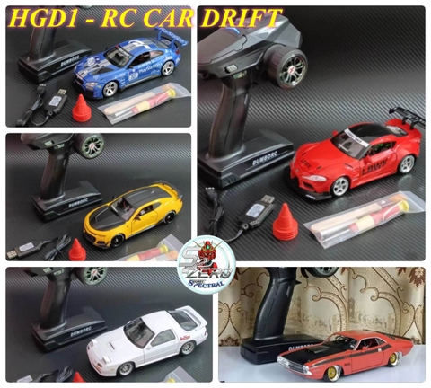 Ô tô điều khiển RC Car Drift 1/28 Remote Control 6CH Carbon Fiber HGD1 RWD 4WD