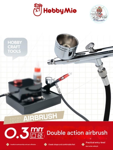 Bút sơn mô hình HM130 Airbrush HM-130 0.3mm Hs130 HOBBY MIO
