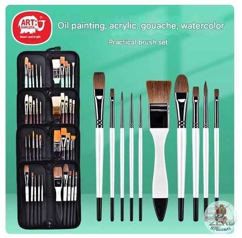 Bộ bút cọ vẽ sơn dầu oil - sơn nước acrylic Art Rangers