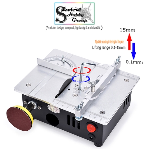Máy cắt cưa mài đánh bóng để bàn S6 lưỡi cưa 63mm PCB Desktop Cutting Machine Mini Aluminum Alloy