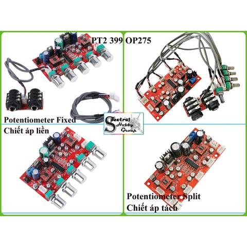 Mạch âm thanh echo karaoke PT2399 Tạo Vang OP275 12V cao cấp microphone amplifier board reverberation