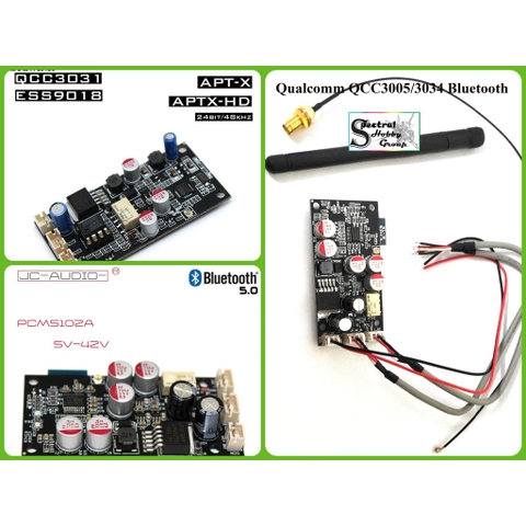 Mạch giải mã âm thanh Bluetooth 5.0 Qualcomm cao cấp QCC3005 QC3034 JC305 JC334 PCM5101A lossless
