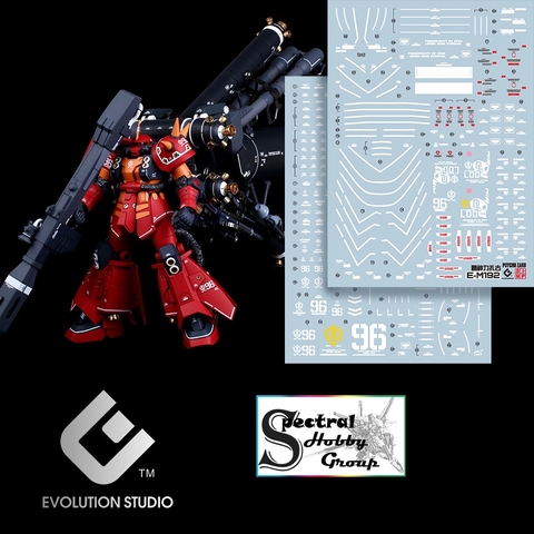 Decal nước dán mô hình Zaku II | Zaku Thunderbolt MG HG GTO các loại Water sticker
