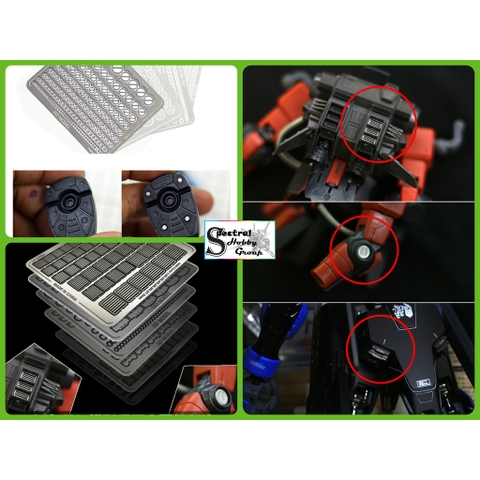 Phụ kiện mô hình HD Decal detail etching decoration metal 01 - 12 các loại