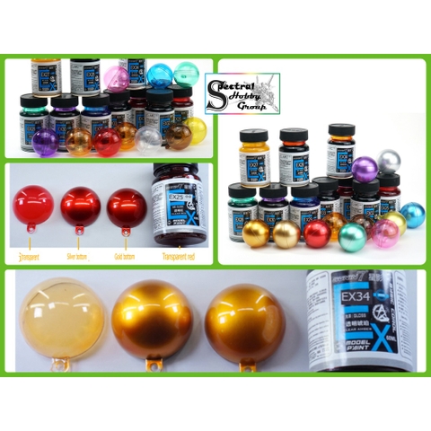 Sơn mô hình Sunin EX clear tranparent color lọ 60ml EX25-EX35 paint lacquer chất lượng cao