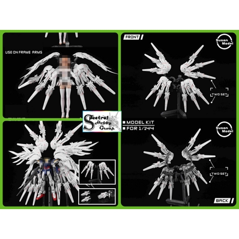 Phụ kiện Susan Cannon Snow White Flying Wing hầu hết cho Gundam SD RG HG HGBD R / Girl 1/12 các loại