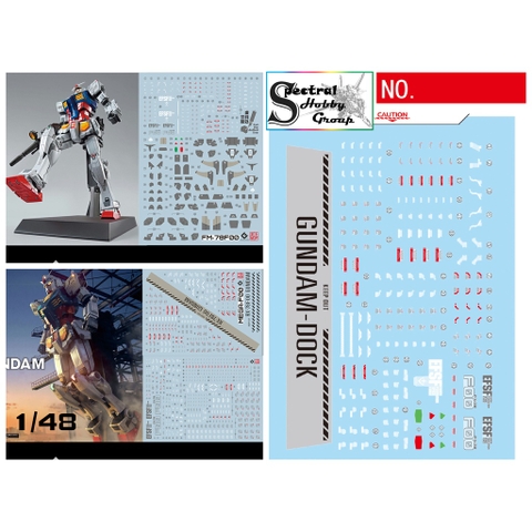 Decal nước dán mô hình gundam RX-78F00 RX78 FM 1/48 1/00 1/144 các loại - Water sticker