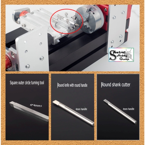 Dụng cụ Mũi mài máy tiện mini Lathe machine special turning tool outer round knife