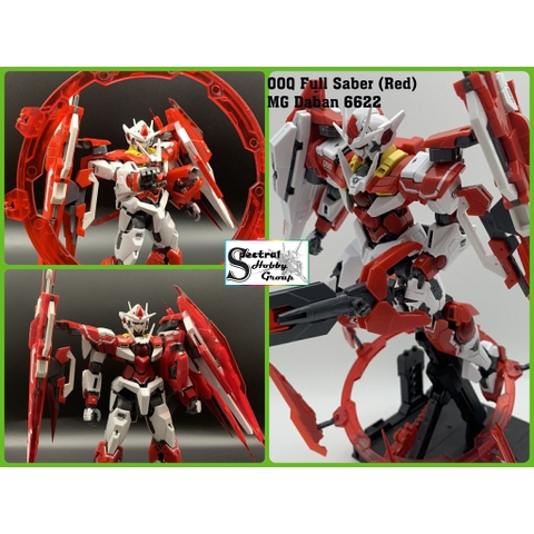 Mô hình lắp ráp MG 00 QANT Full Saber 00Q FS Limited Red 6622 Daban (kèm decal)