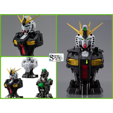 Mô hình bộ 3 sản phẩm MS Mechanical Bust head 01 Nu RX93 Gundam GASHAPON (set 3) bandai