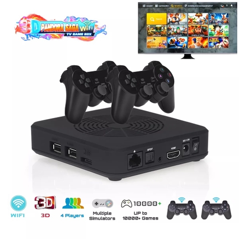 Máy chơi game retro 3D Pandora Game Saga wifi Box 8000in1 Multi Arcade Console PS PSP SFC SEGA GBA FC N64 DS ..