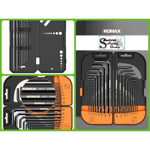 Bộ dụng cụ KOMAX tua vít lục giác hoa thị các loại Hex Key Wrench plum hexagonal metric screwdriver tool