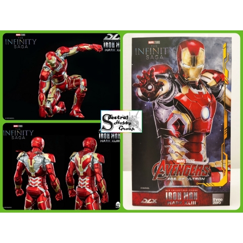 Mô hình Ironman MK43 Iron Man Three Zero 3A Infinity Saga DLX 1/12 Action Figure