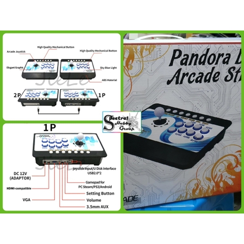 Máy chơi game retro Pandora Box DX Arcade Stick Controller 3000 in 1 all in one