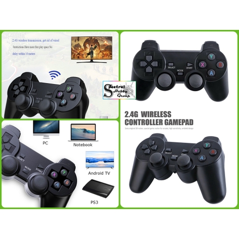 Tay cầm chơi game không dây 2.4G wireless game controller 706W cho PC PS3 TVBOX ANDROID các loại