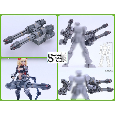Phụ kiện mô hình HOBBY MIO Gatling mecha weapon kit WK01 Figure / MG / HG gundam (có động cơ)