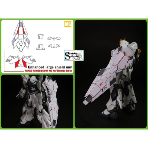 Phụ kiện lắp ráp Enhanced large Shield DE cho MG Nu gundam / Stein EW model