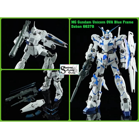 Mô hình lắp ráp MG 1/100 Unicorn Gundam OVA 6637B (blue frame) Daban