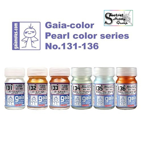 Sơn mô hình GAIA màu ngọc trai Pearl color G131-G136 paint lacquer