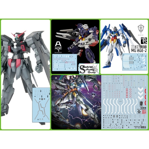 Decal nước dán mô hình MG AGE AGE-2 Magnum AGE2 GLANSA các loại - Water sticker