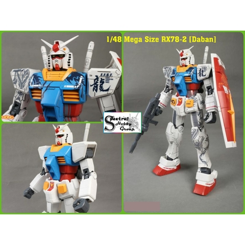 Mô hình lắp ráp 1/48 Mega size RX-78-2 RX78 Gundam Daban (kèm decal)