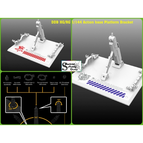 Phụ kiện mô hình DDB giá đỡ đế Action base cho RG HG Nu - Hinu RX93 gundam các loại