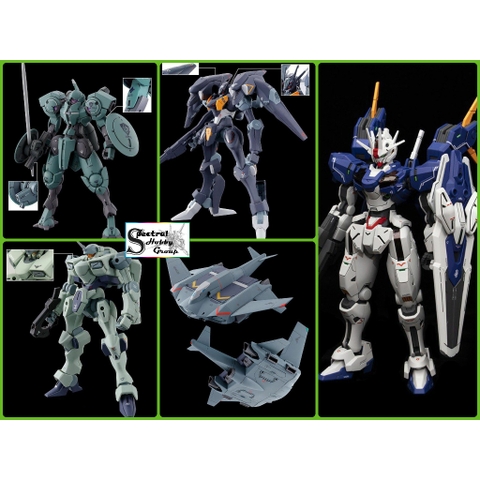 Decal nước dán mô hình Gundam Aerial Rebuild Beguir Pente Pharact Heindree Zowort Tickbalang MERCURY water sticker