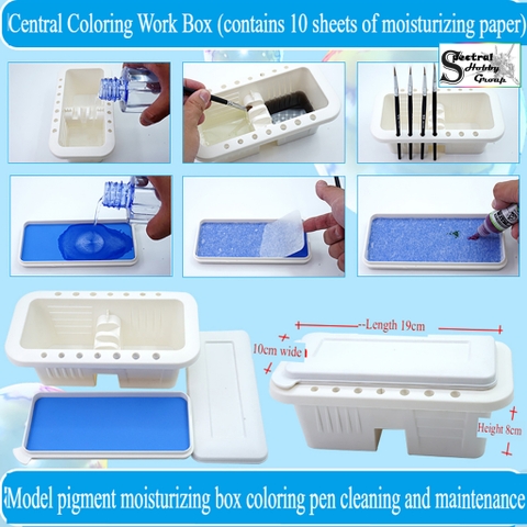 Dụng cụ dưỡng ẩm sơn gốc nước Water based Pigment Paint Moisturizing Color Box