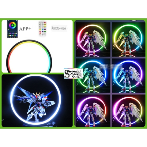 Đèn Led Ring Tròn RGB Circle 25cm APP Và Remote nháy theo nhạc làm phông nền chụp ảnh trang trí sáng tạo