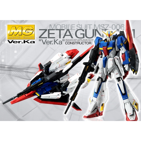 Mô hình lắp ráp MG 1/100 MSZ-006 ZETA GUNDAM Ver Ka - BANDAI