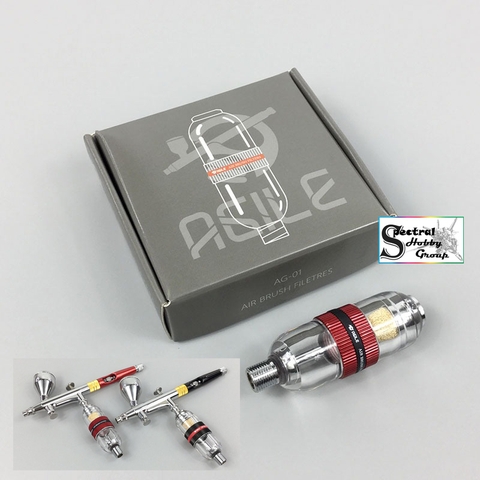 Lọc nước mini cao cấp AG01 cho bút sơn airbrush size 1/8 Dobule Filter Air and Water