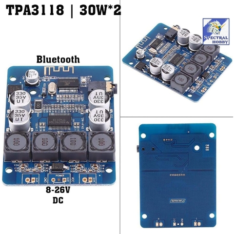 Mạch khuếch đại âm thanh TPA3118 45W*2 Dual Channel Bluetooth Digital Amplifier Board