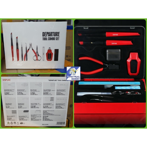 Bộ dụng cụ DSPIAE cơ bản đầy đủ cho mô hình (kìm, dũa, dao, nhíp, nhám, tách part, ...) TC-S01 Tool Set