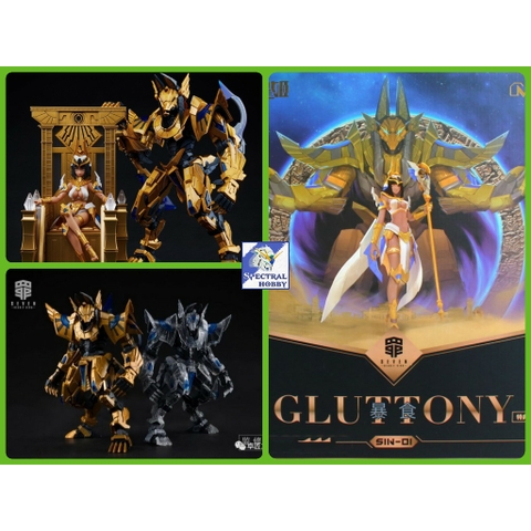 Mô hình lắp ráp Seven Deadly Sins SIN-01 Gluttony 1/10 Anubis Cleopatra MS General