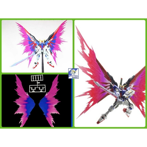 Phụ kiện Mô hình Effect Wing cho MG RG Destiny ver MB + HG/RG base 1/144 (sp không kèm gundam)