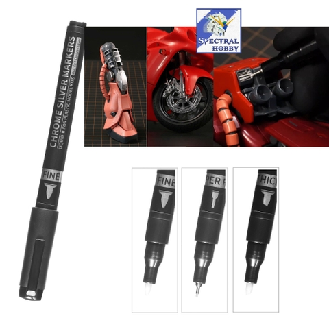 Bút sơn metallic bạc DSPIAE Chrome Silver Marker Pen MKC