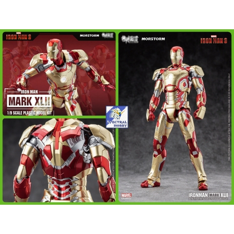 Mô hình lắp ráp Ironman MK42 Marvel Avengers Iron Man Mark XLII 1/9 Civil War Morstorm