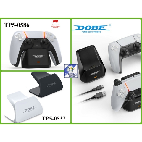 Đế giá đỡ tay cầm chơi game PS5 kèm sạc Charging Dock Fast Charge TP5-0586 Dobe